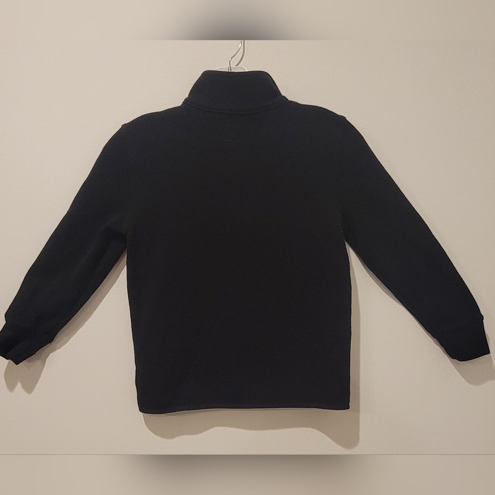 Gap Kids Quarter Zip Sweater Black Gray Red Boys M - Picture 2 of 4